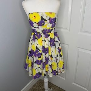 Twenty One strapless floral dress size: Medium